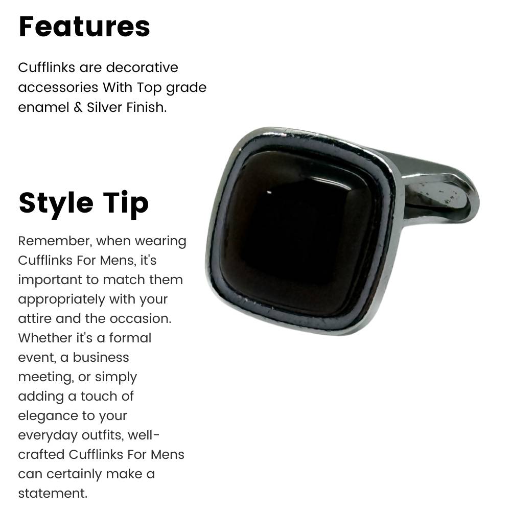 Brown Formal Brass Cufflinks for Men