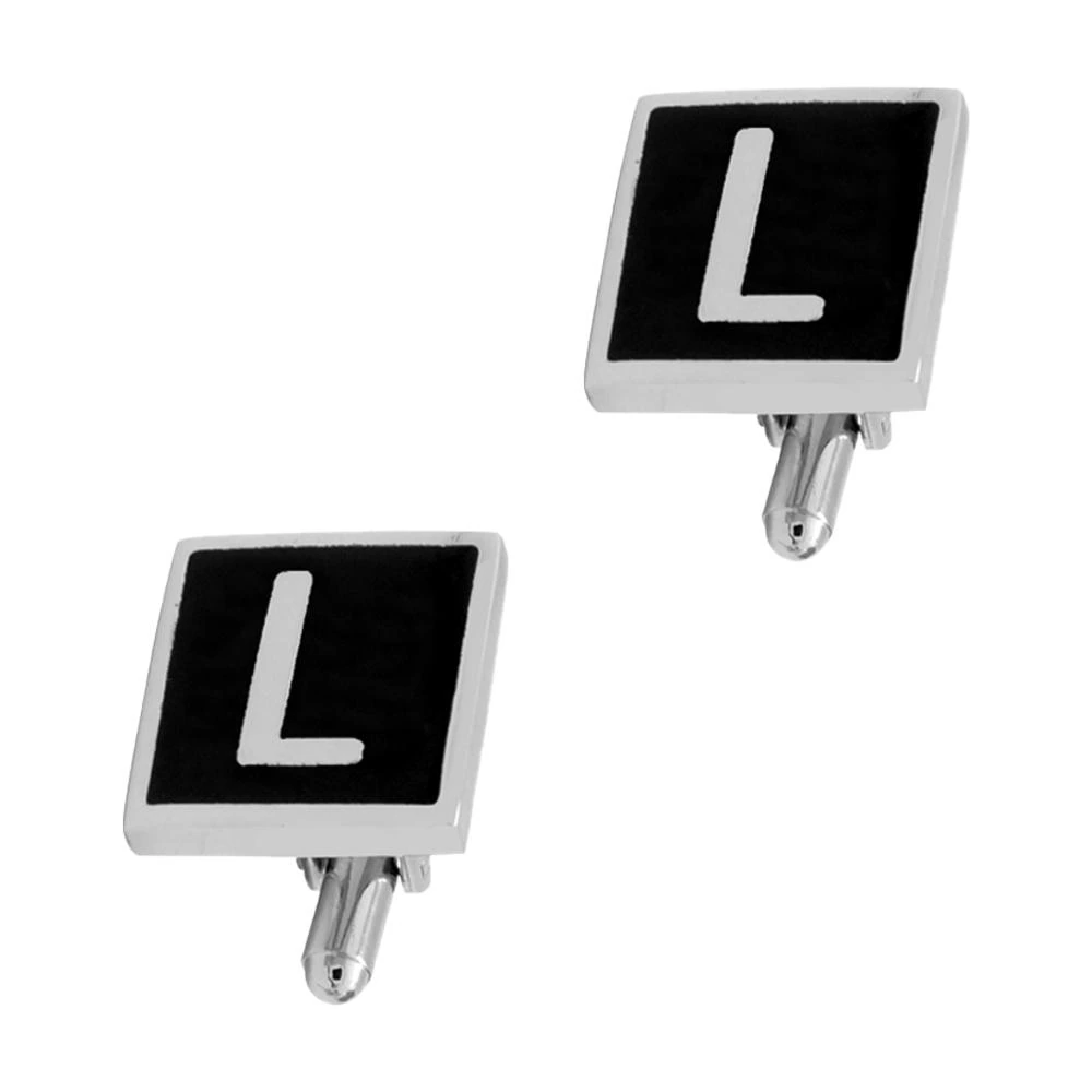 Black Formal Brass Cufflinks for Men
