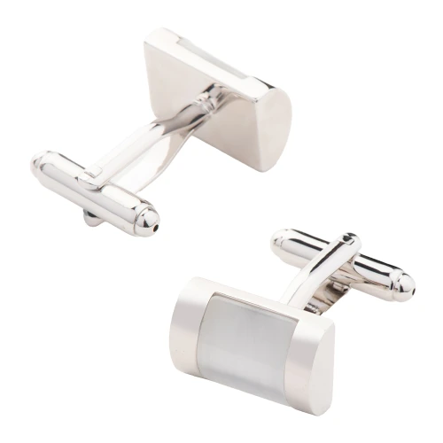 White Mother of Pearl Cufflinks for Men