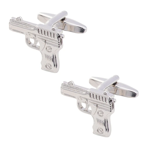 Silver Quirky Brass Cufflinks for Men