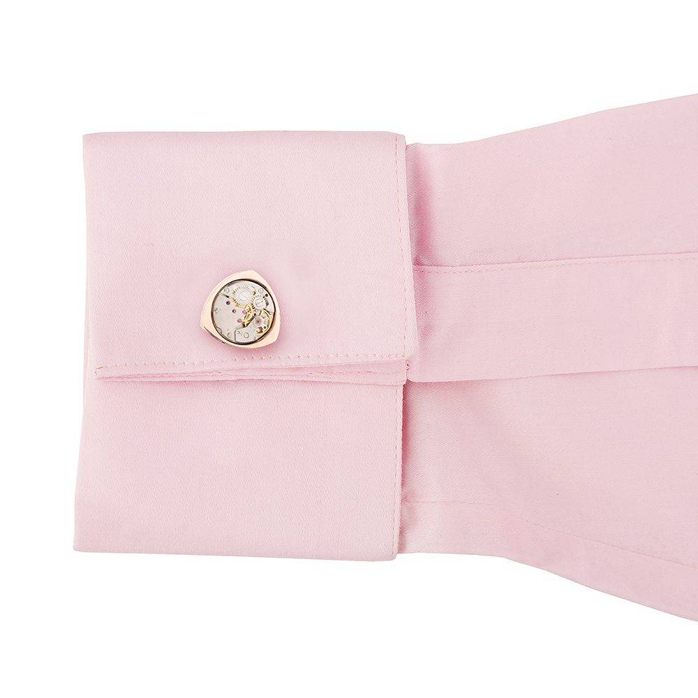 Rose Gold Formal Brass Cufflinks for Men