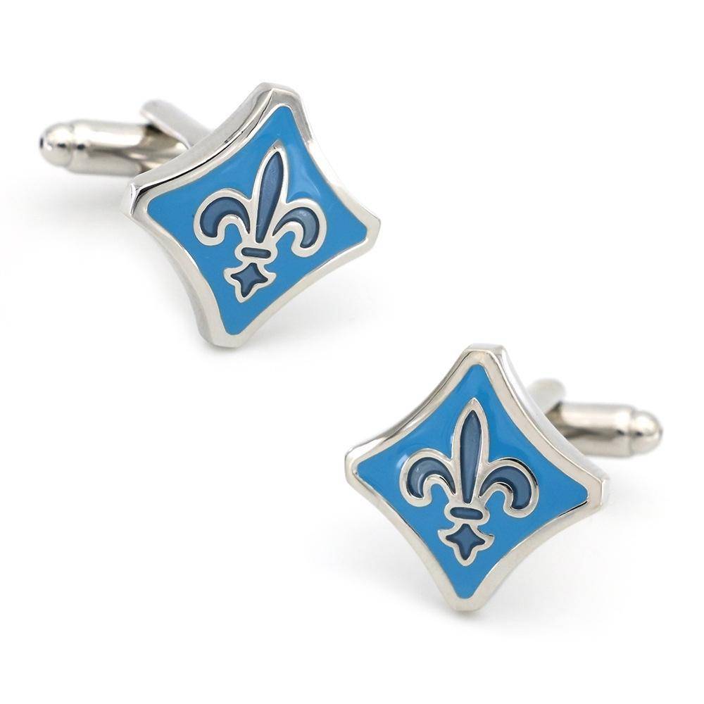 Blue Formal Brass Cufflinks for Men