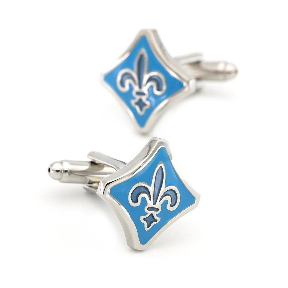 Blue Formal Brass Cufflinks for Men