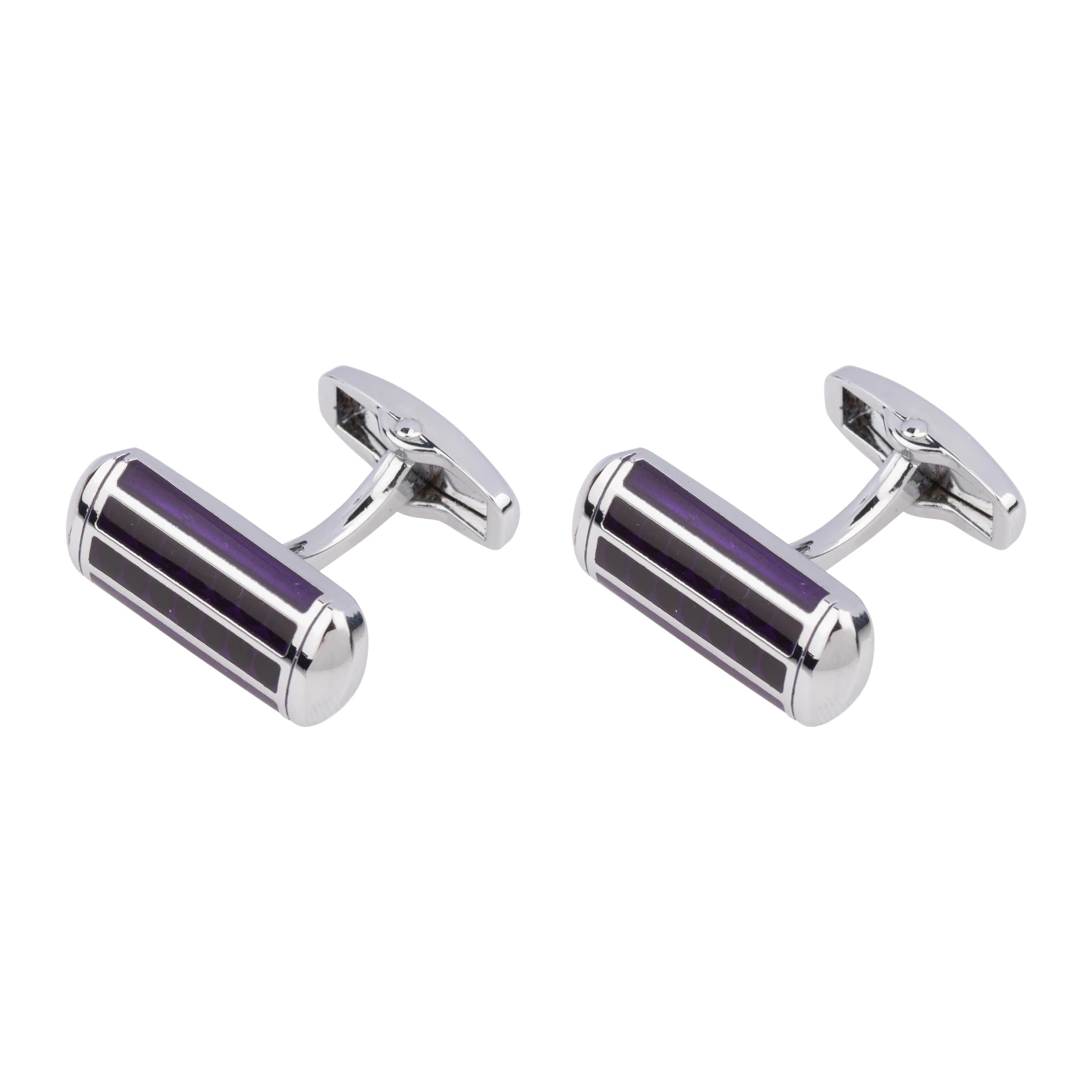Purple Formal Brass Cufflinks for Men