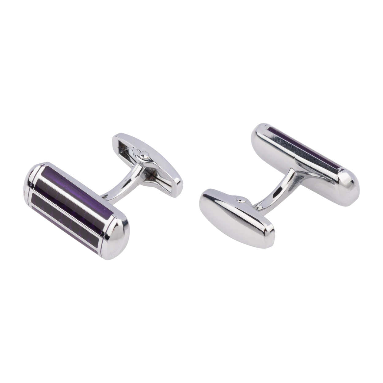 Purple Formal Brass Cufflinks for Men