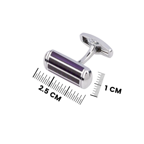 Purple Formal Brass Cufflinks for Men