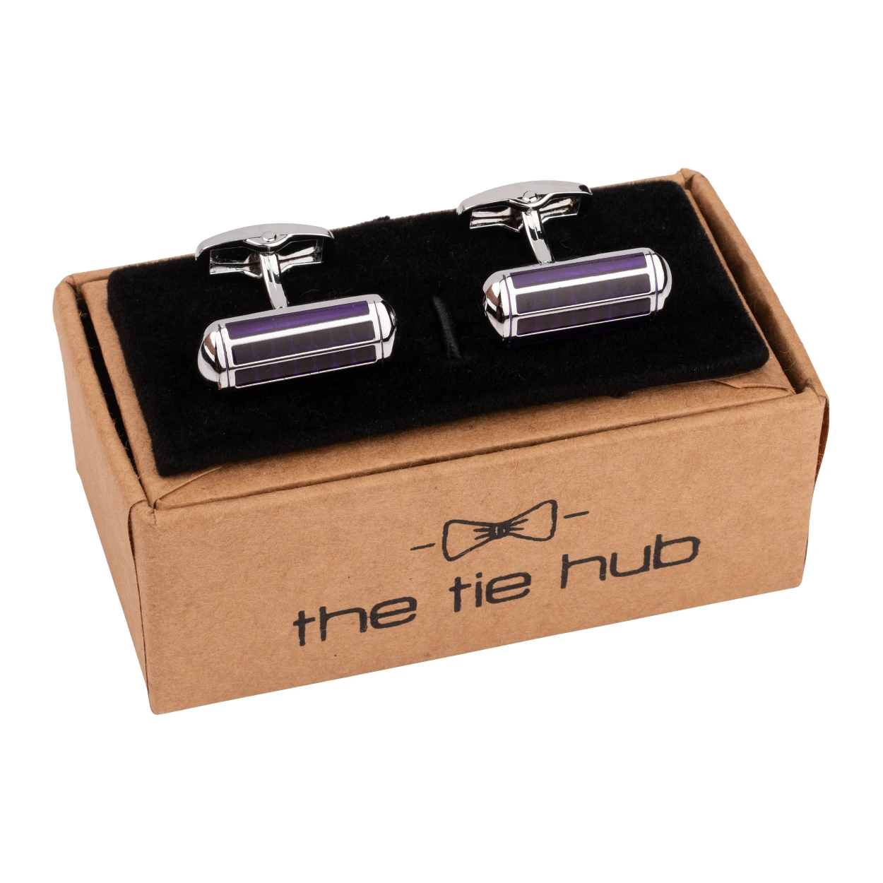 Purple Formal Brass Cufflinks for Men
