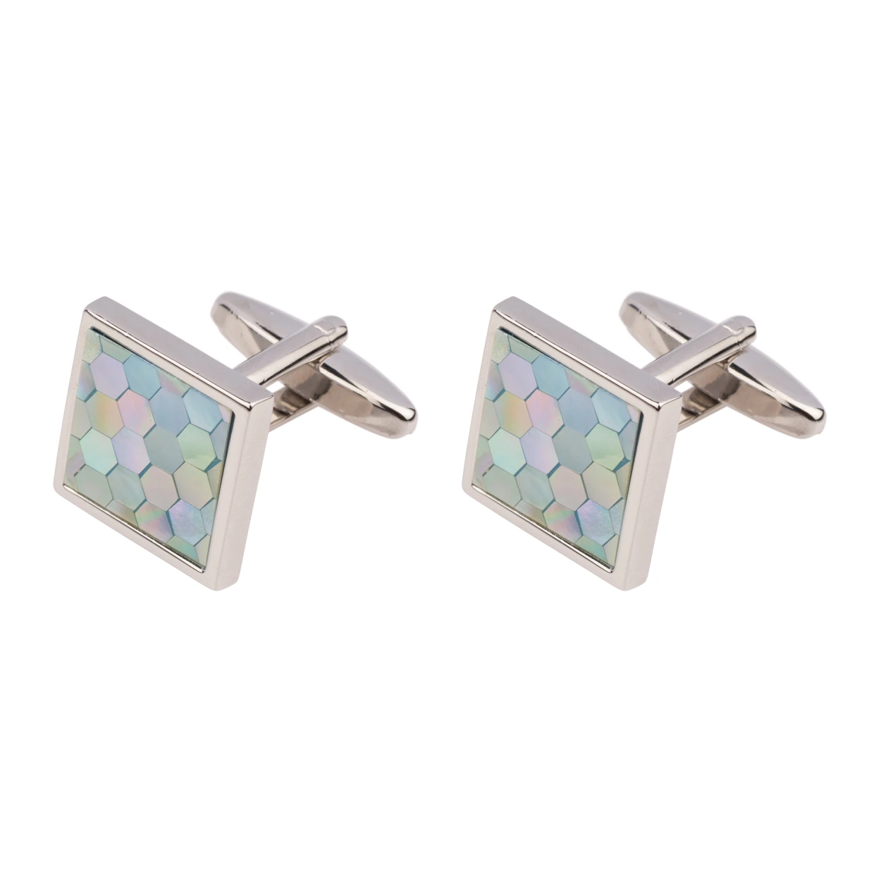 Blue Mother of Pearl Cufflinks for Men