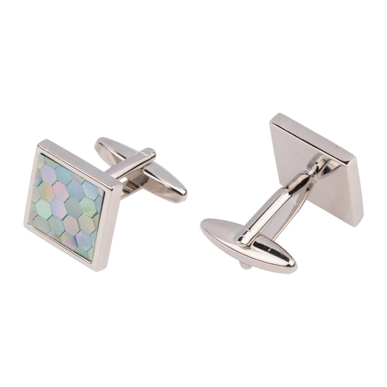 Blue Mother of Pearl Cufflinks for Men