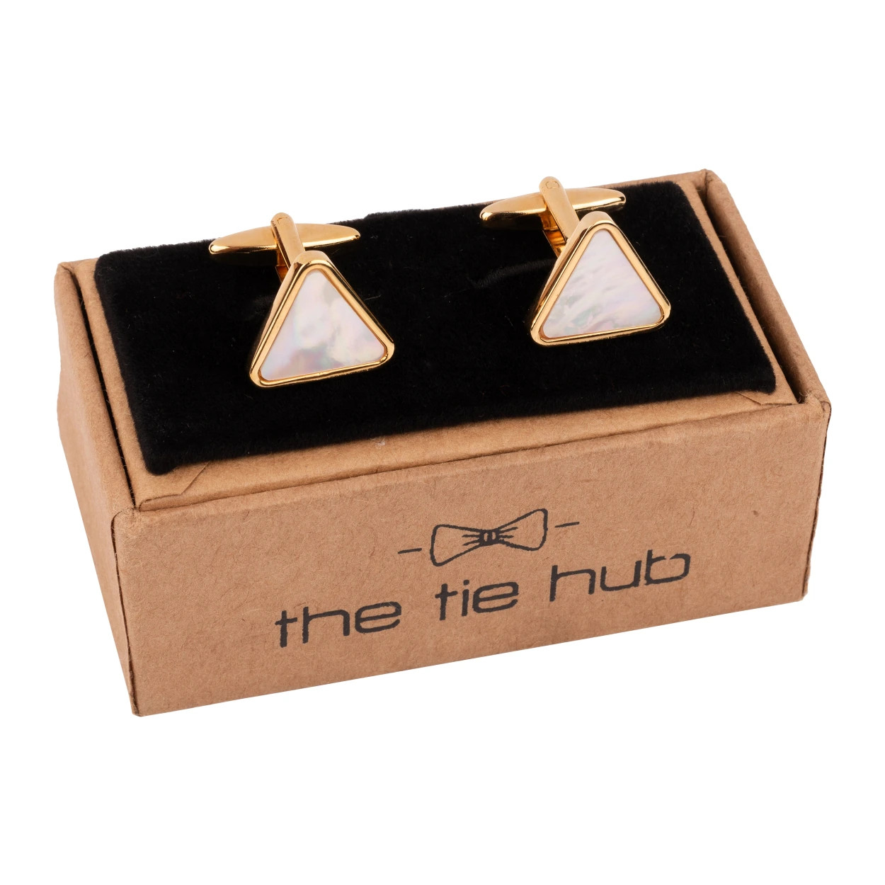 Gold Mother of Pearl Cufflinks for Men