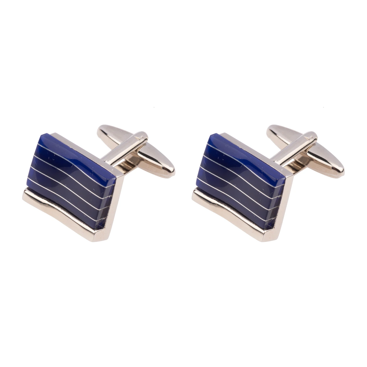 Blue Formal Brass Cufflinks for Men