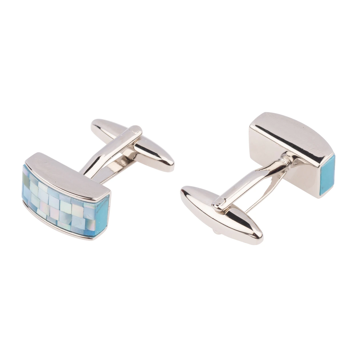 Blue Mother of Pearl Cufflinks for Men
