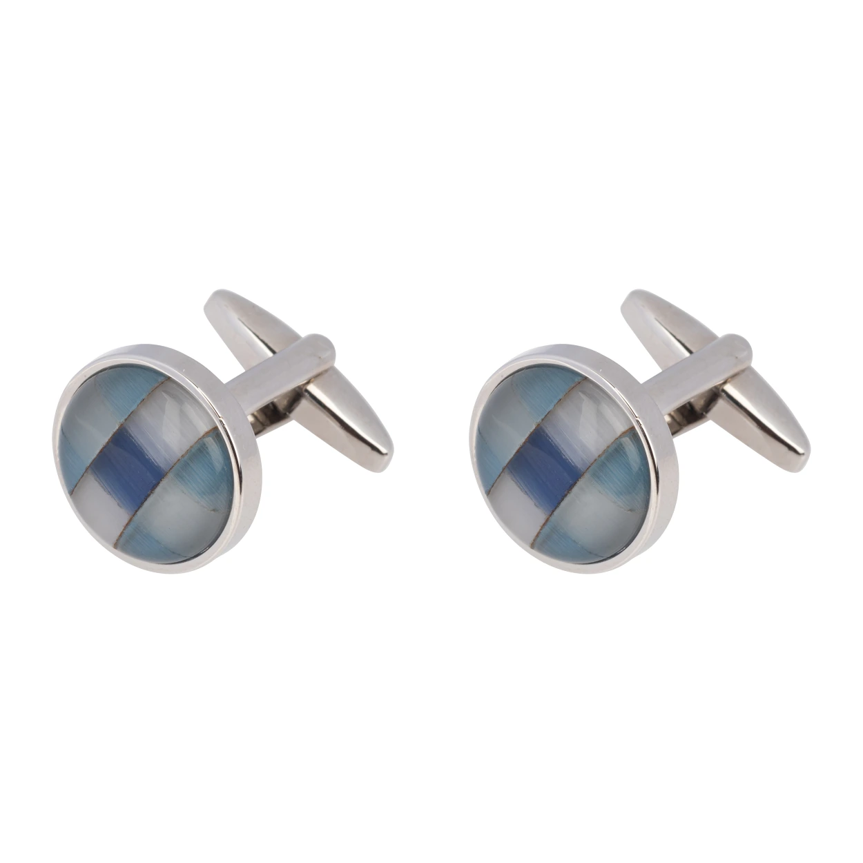 Blue Formal Brass Cufflinks for Men