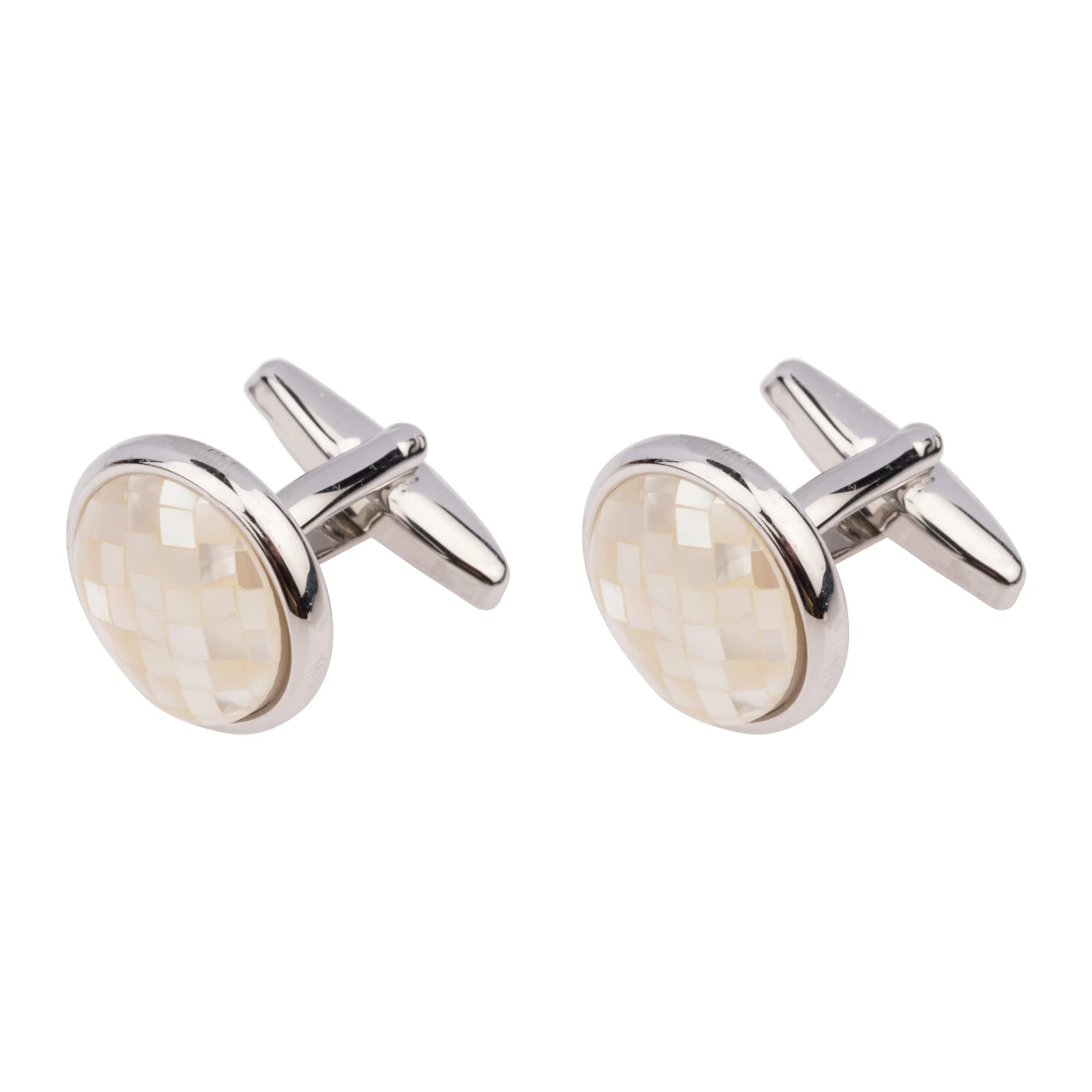 Pink Mother of Pearl Cufflinks for Men