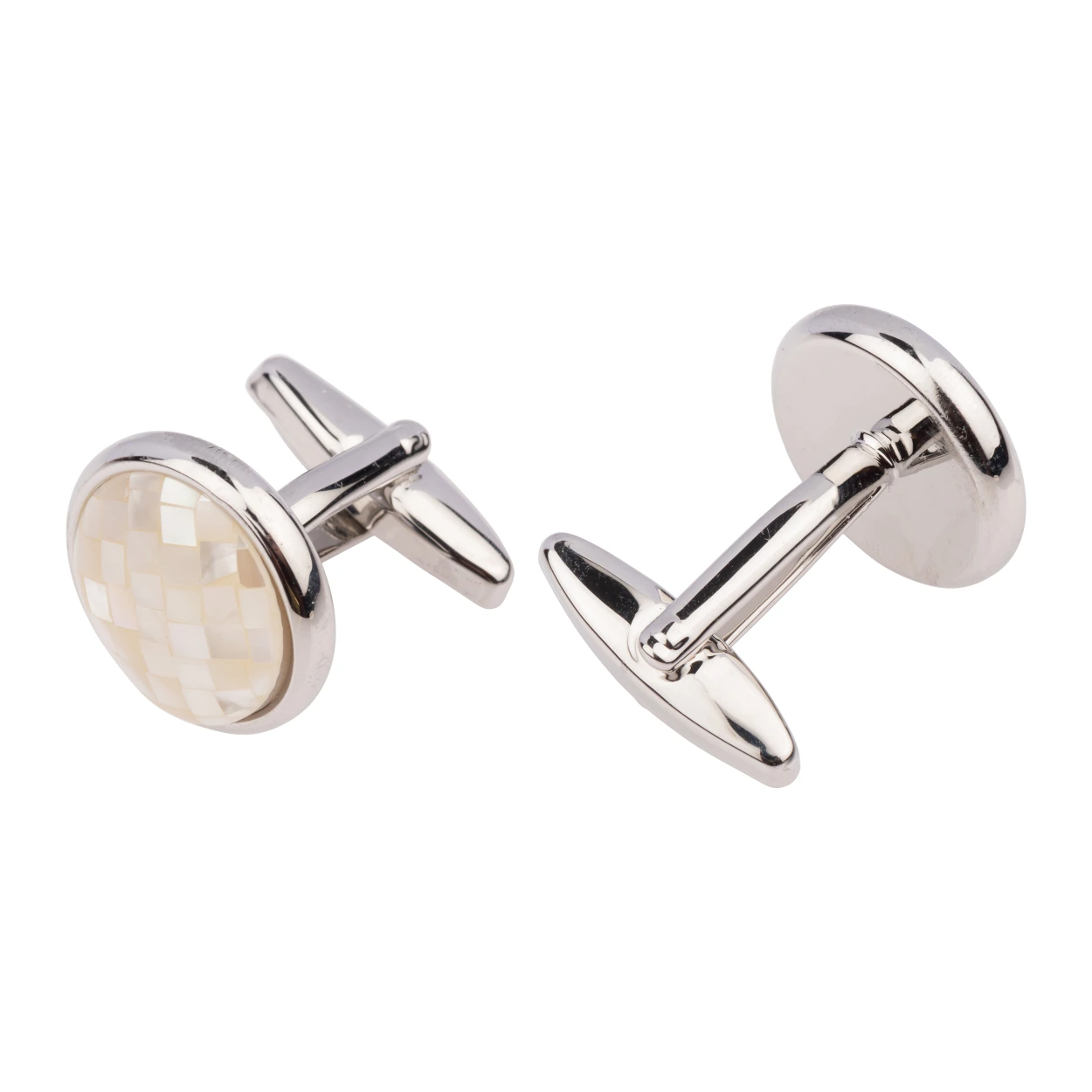 Pink Mother of Pearl Cufflinks for Men