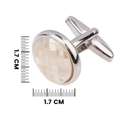 Pink Mother of Pearl Cufflinks for Men