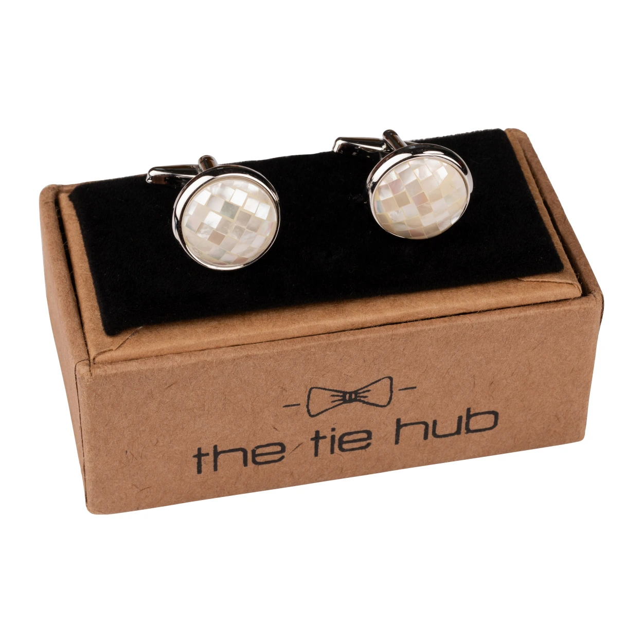 Pink Mother of Pearl Cufflinks for Men
