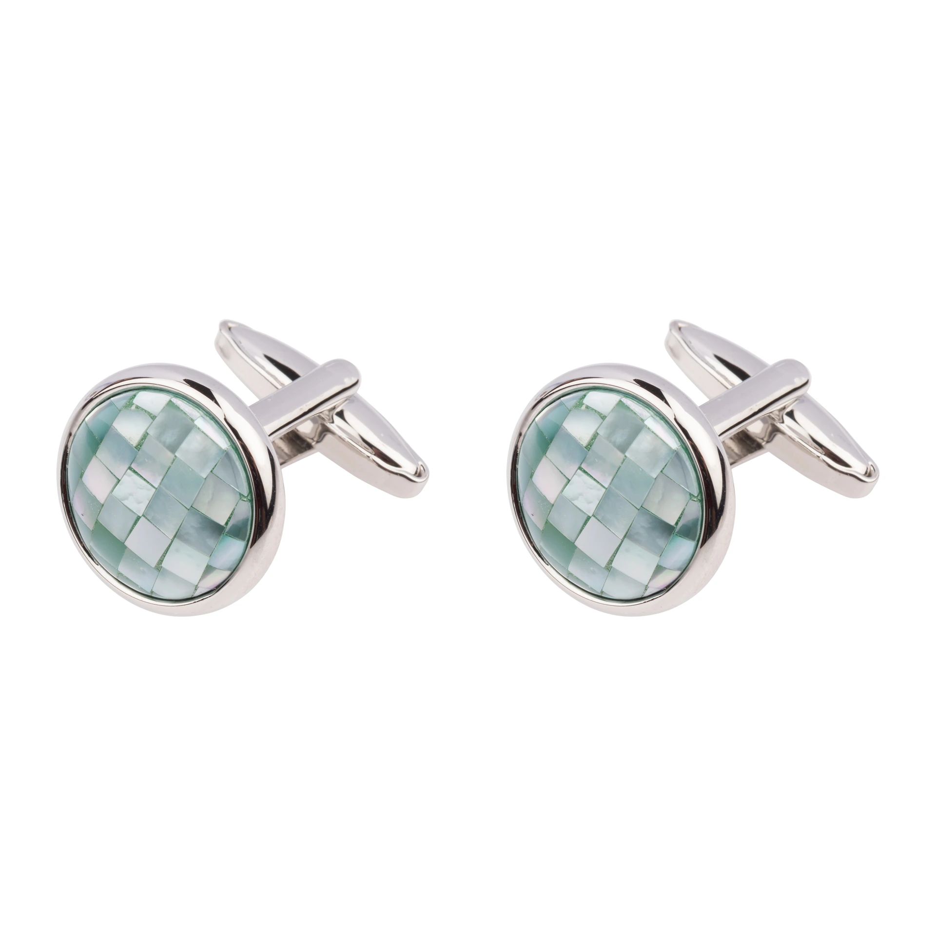 Green Mother of Pearl Cufflinks for Men