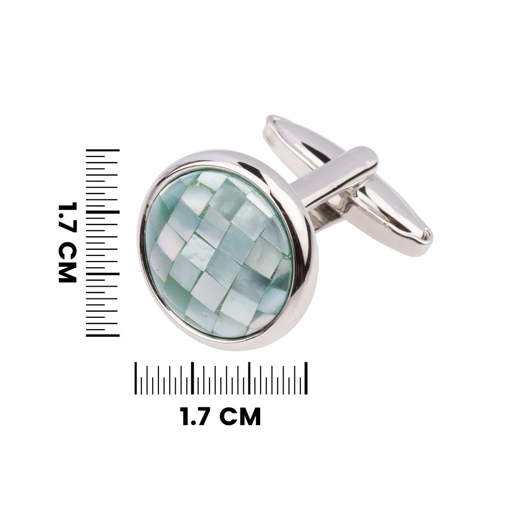 Green Mother of Pearl Cufflinks for Men