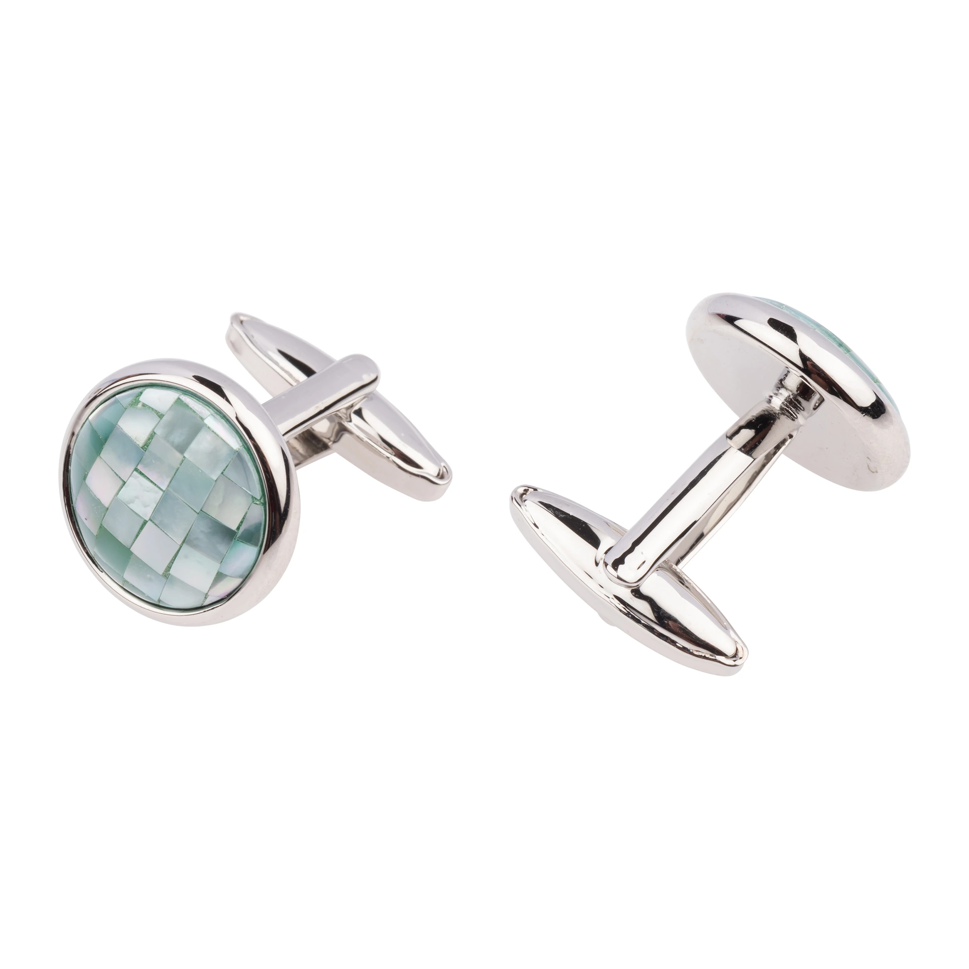 Green Mother of Pearl Cufflinks for Men