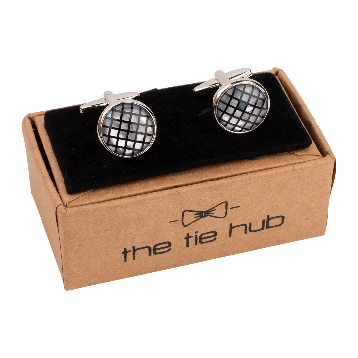 Black Mother of Pearl Cufflinks for Men