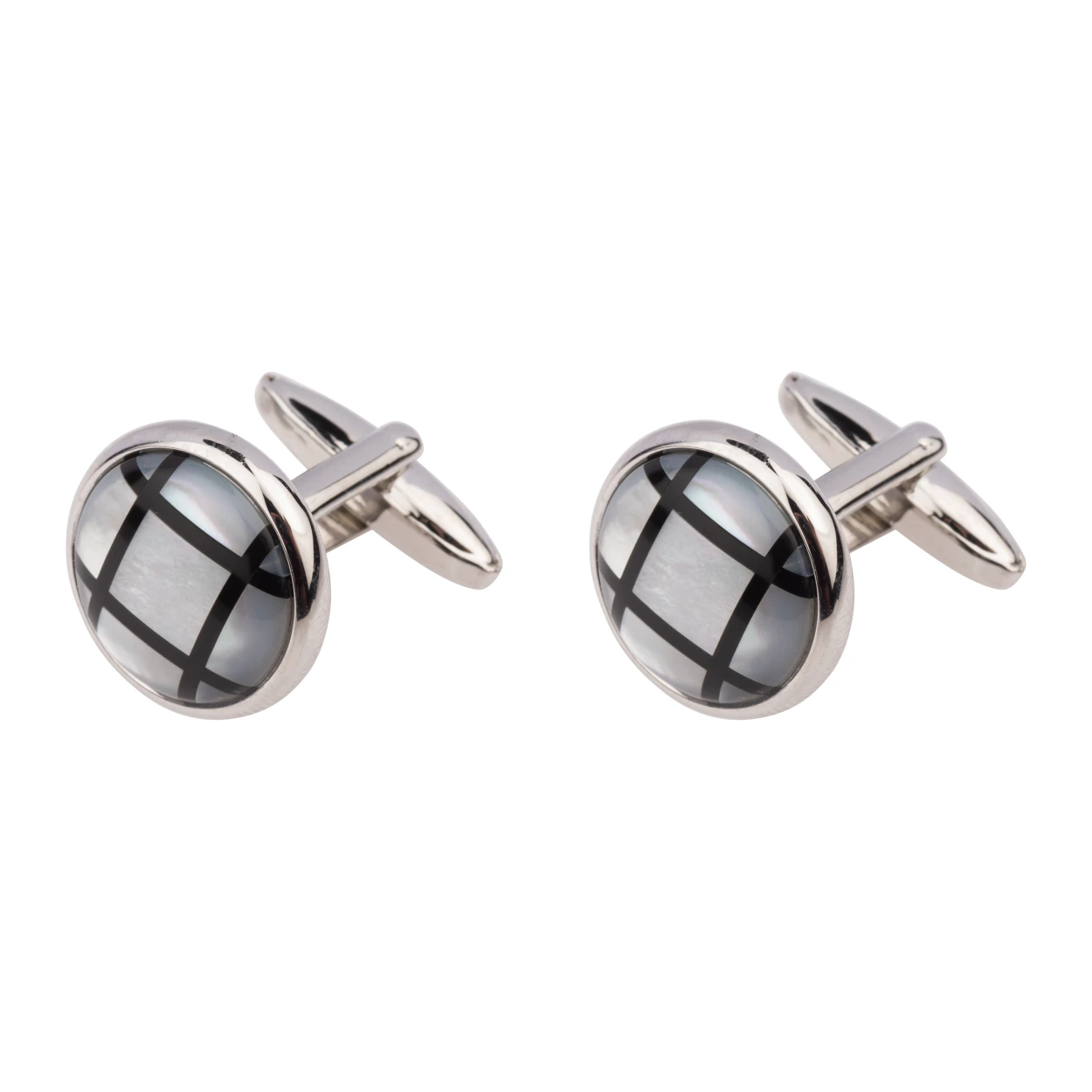 Black Mother of Pearl Cufflinks for Men
