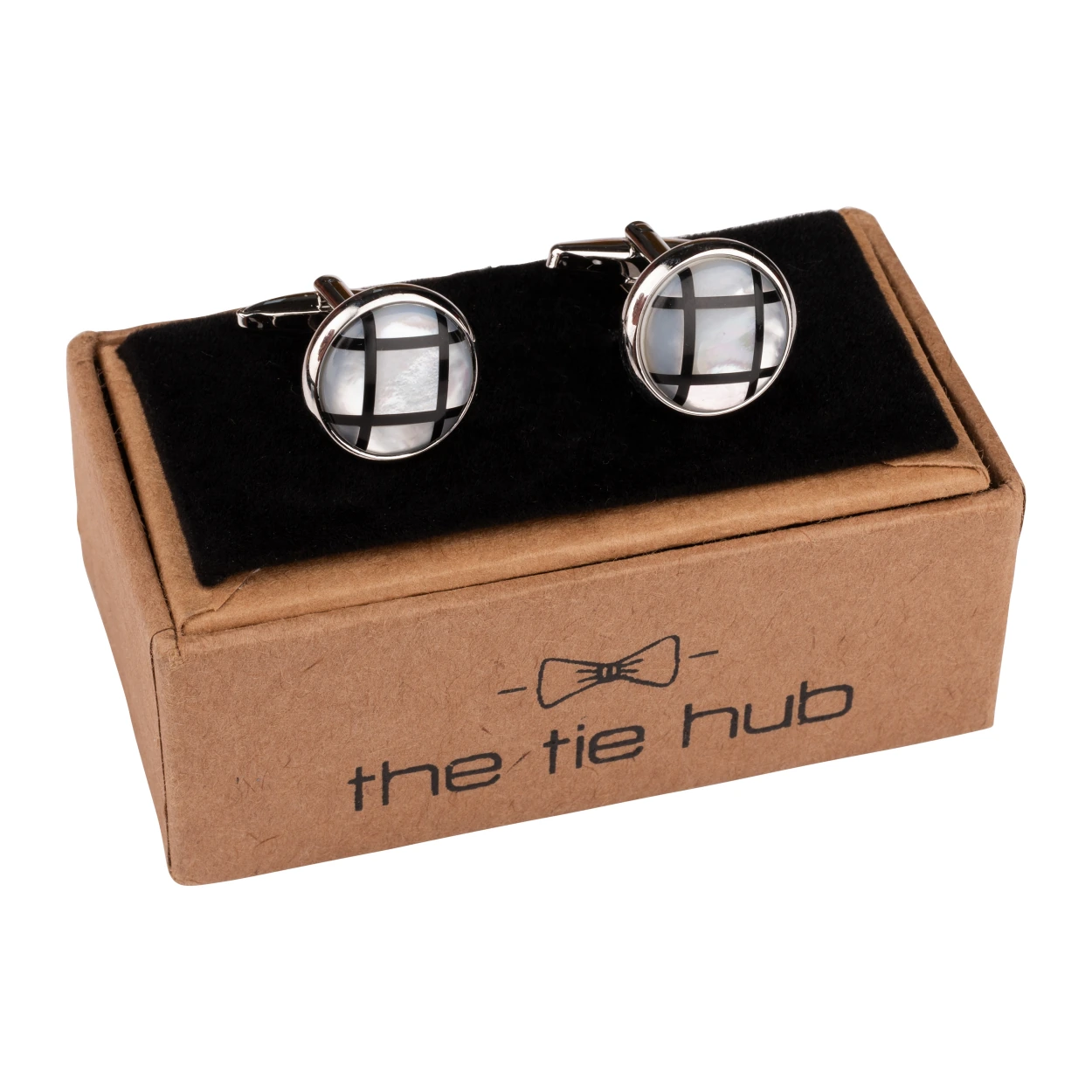 Black Mother of Pearl Cufflinks for Men