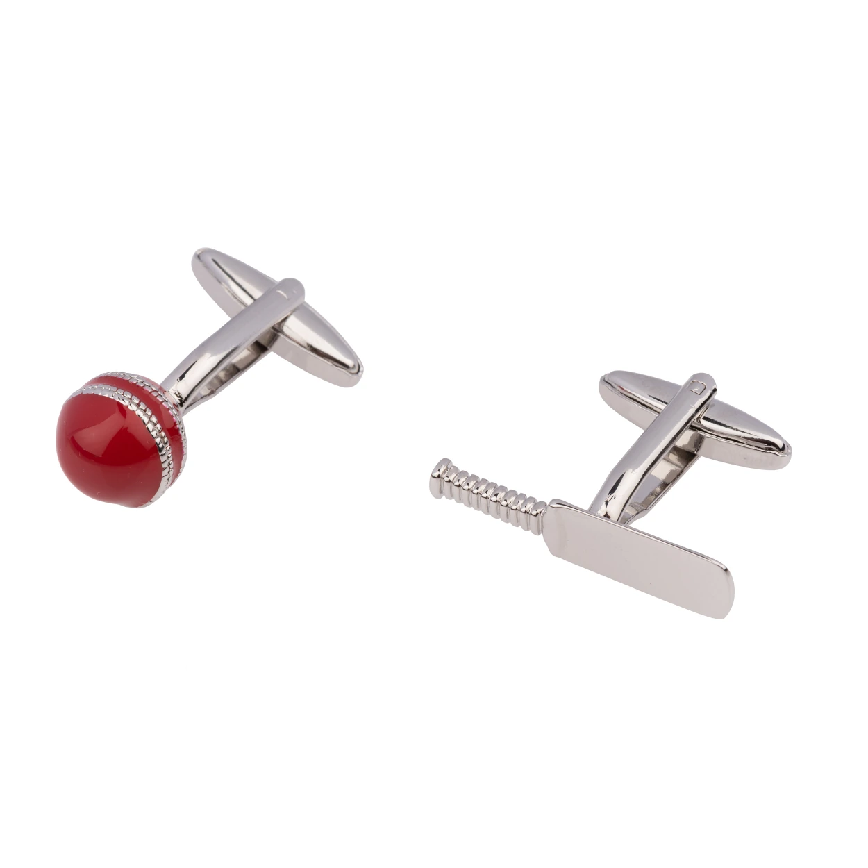 Red Quirky Brass Cufflinks for Men