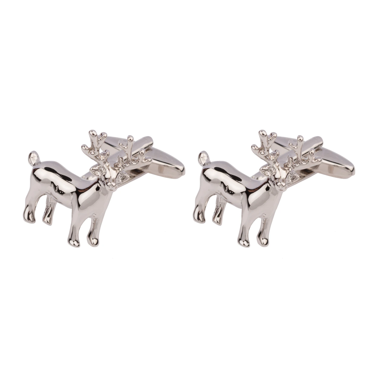 Silver Quirky Brass Cufflinks for Men