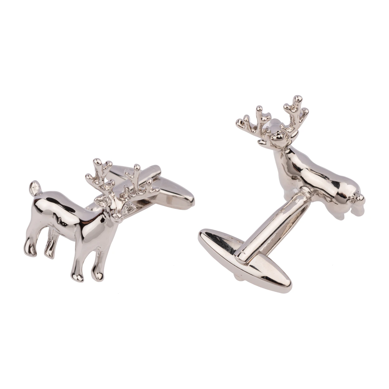 Silver Quirky Brass Cufflinks for Men