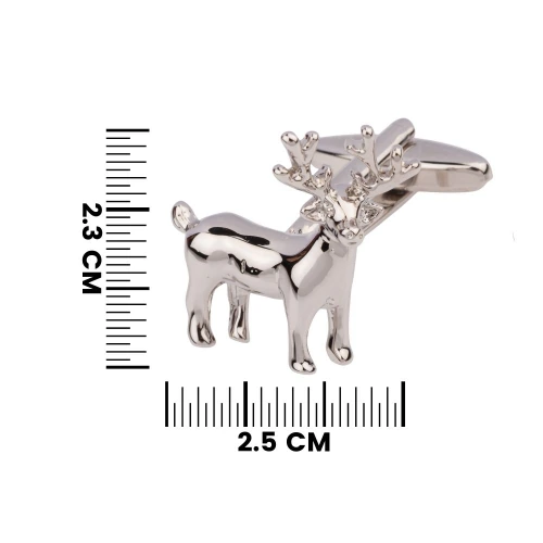 Silver Quirky Brass Cufflinks for Men