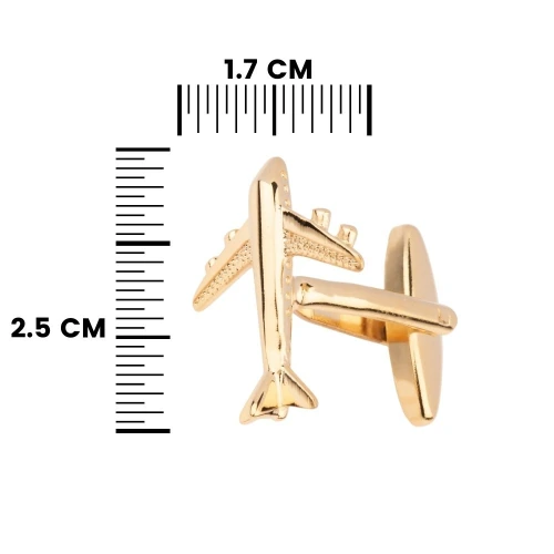 Gold Quirky Brass Cufflinks for Men