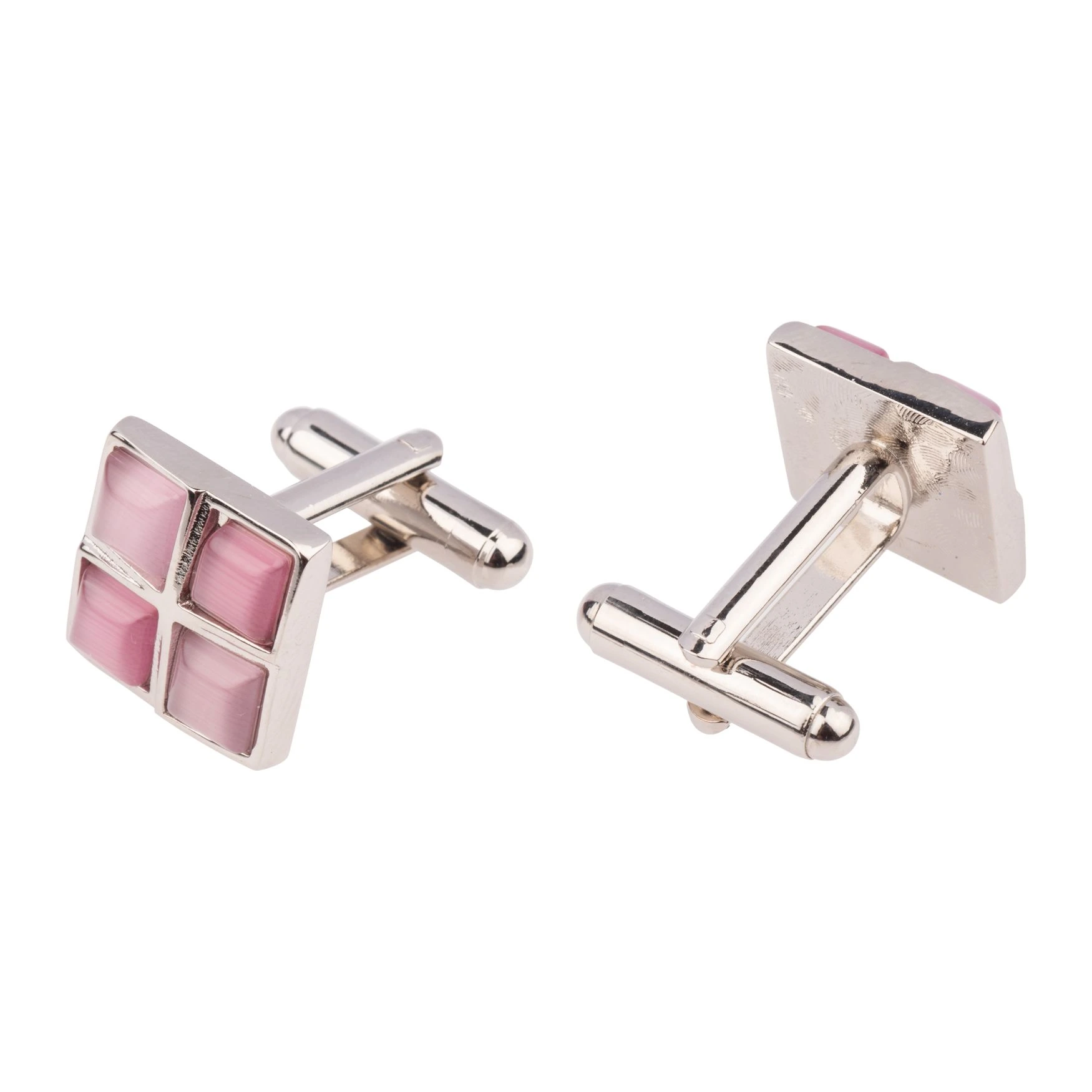 Pink Formal Brass Cufflinks for Men