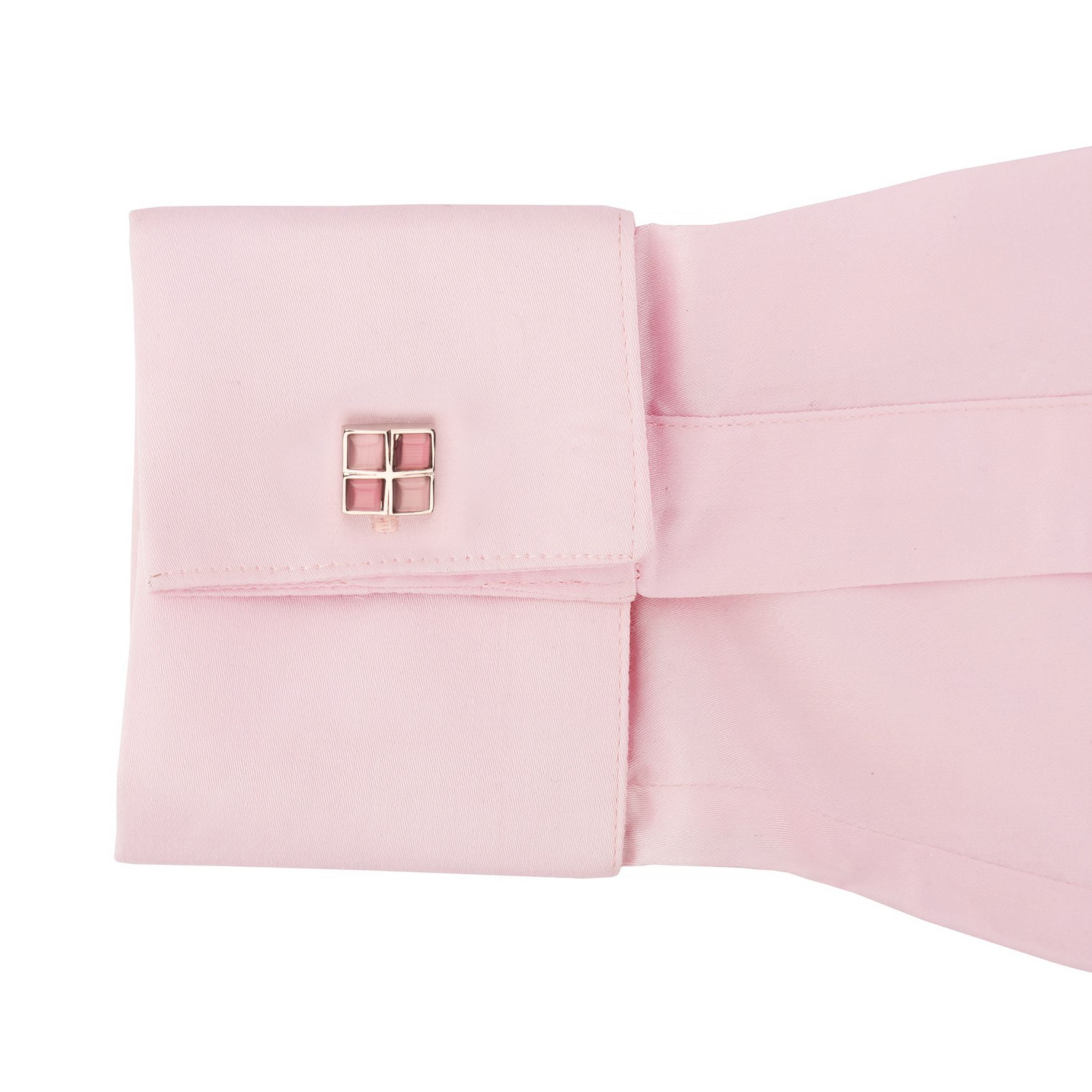 Pink Formal Brass Cufflinks for Men