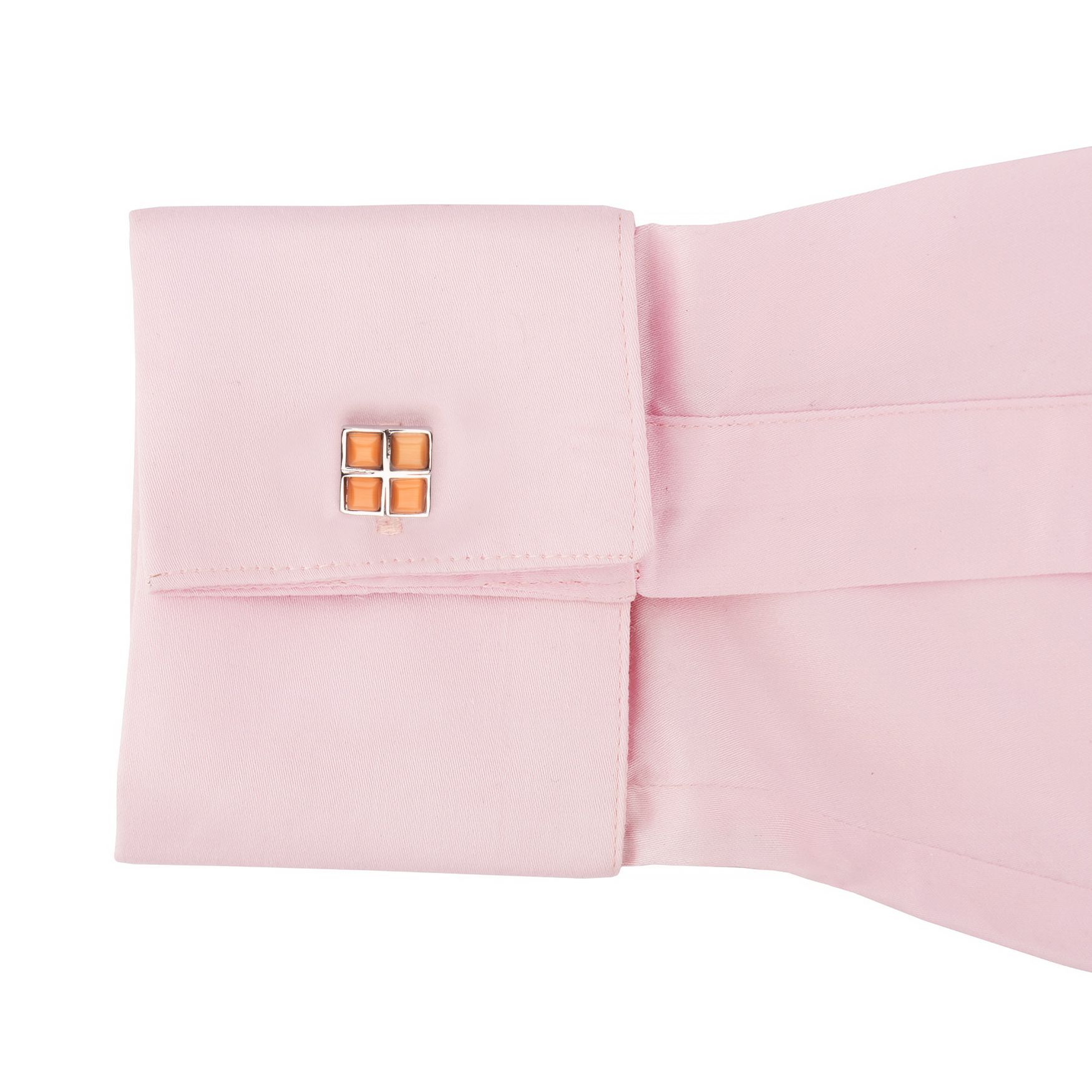 Orange Formal Brass Cufflinks for Men