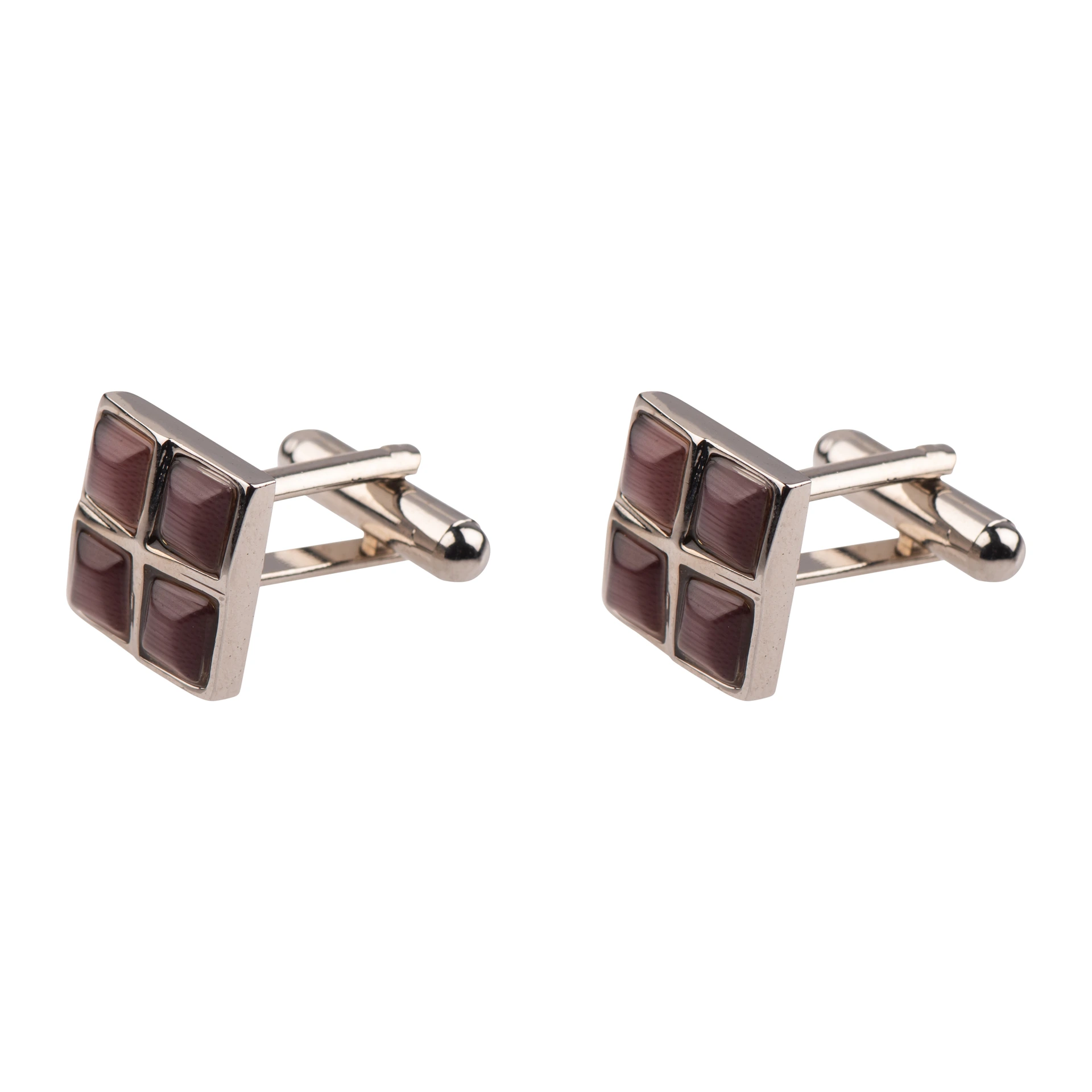 Purple Formal Brass Cufflinks for Men