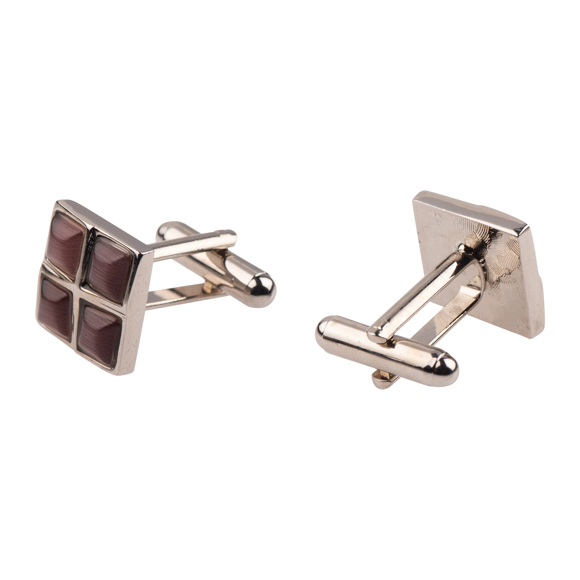 Purple Formal Brass Cufflinks for Men