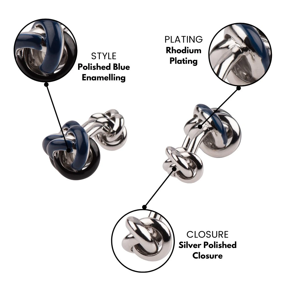 Black Formal Brass Cufflinks for Men