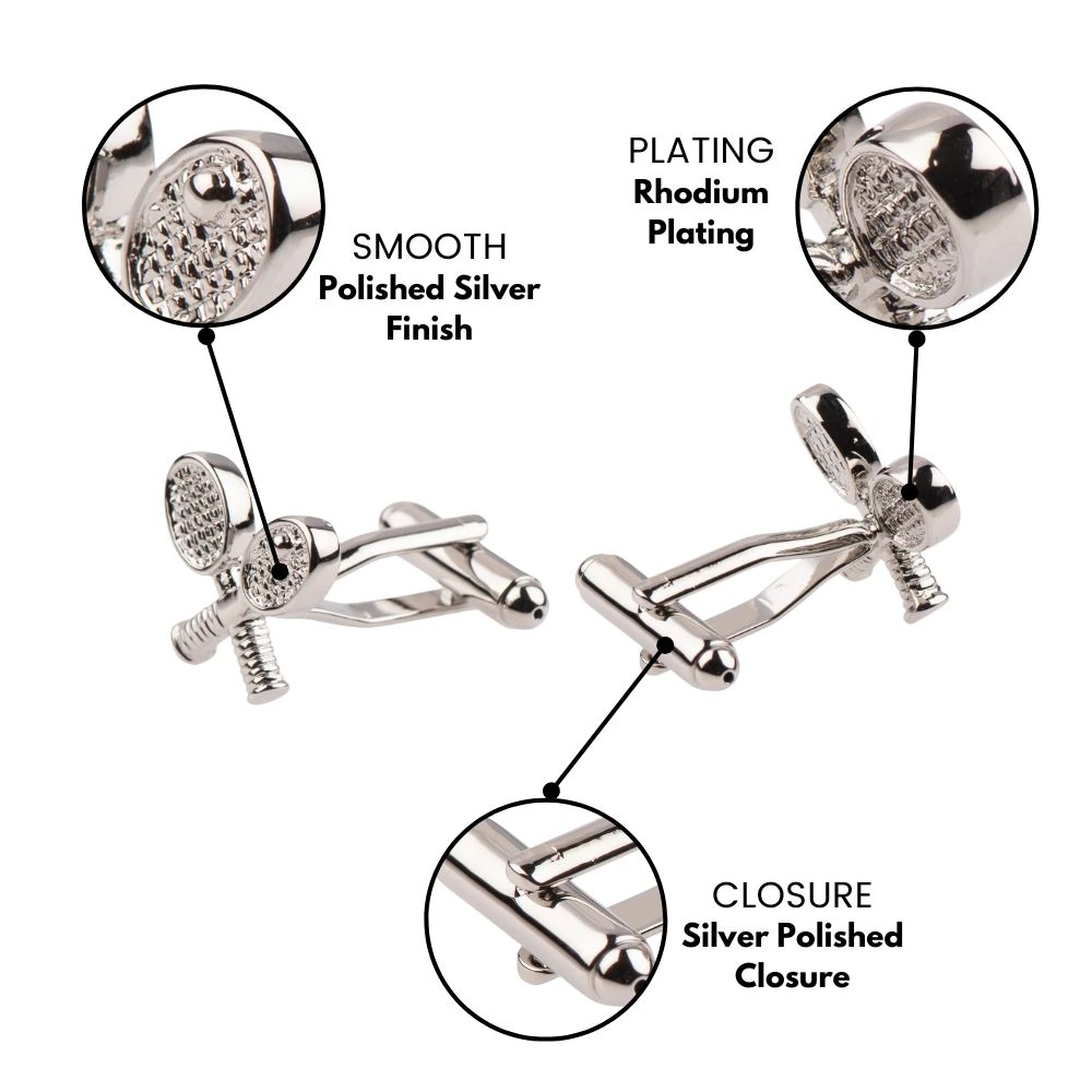 Silver Quirky Brass Cufflinks for Men