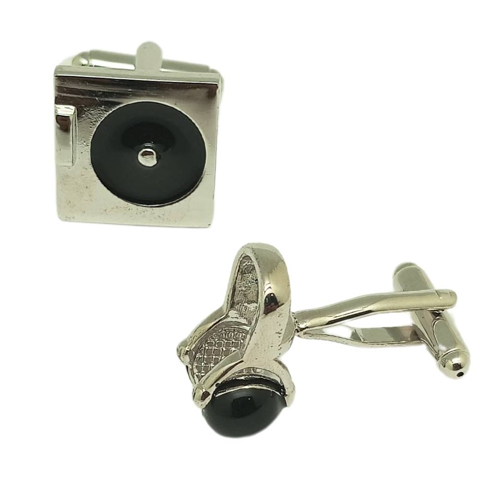 Silver Quirky Brass Cufflinks for Men