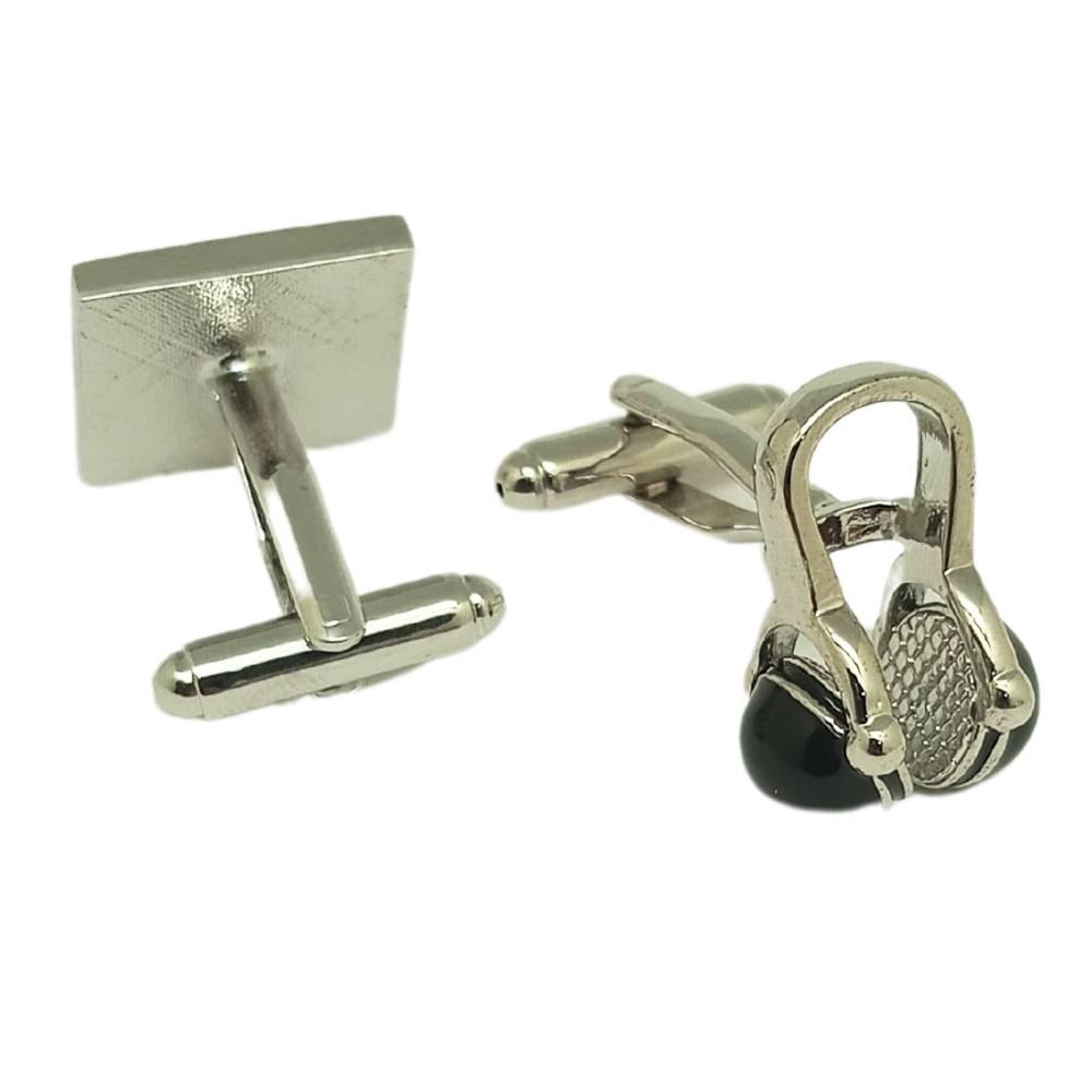 Silver Quirky Brass Cufflinks for Men