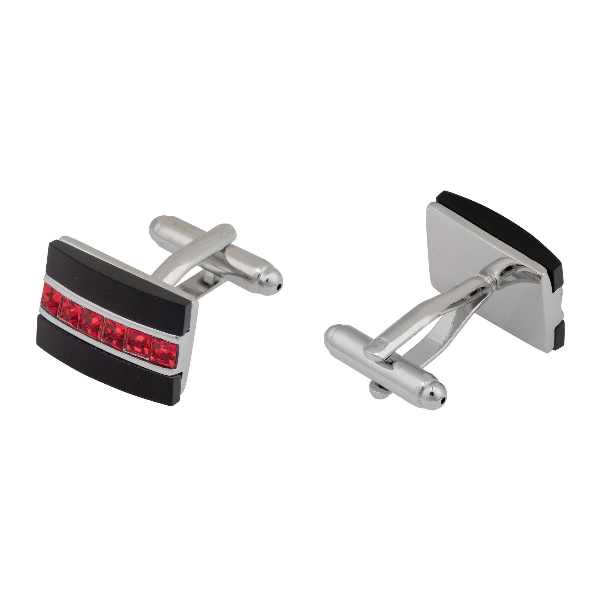 Black Formal Brass Cufflinks for Men