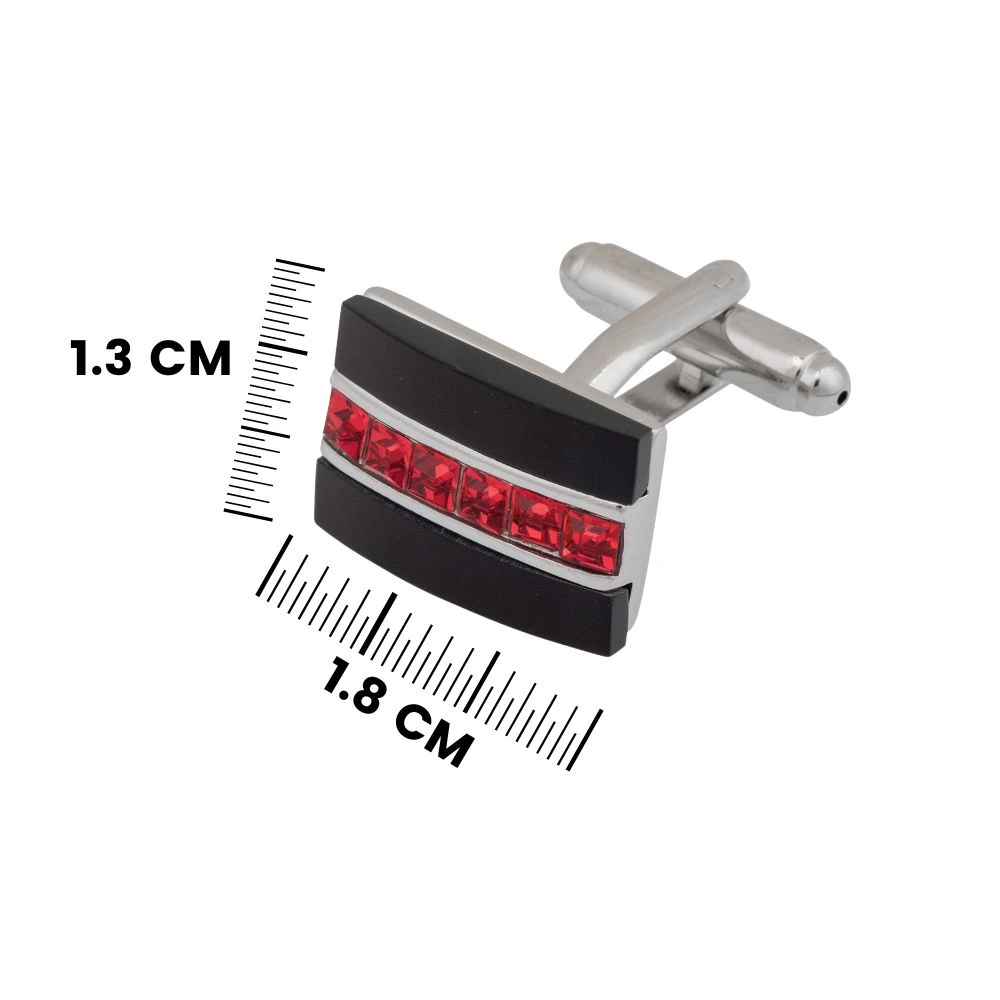 Black Formal Brass Cufflinks for Men