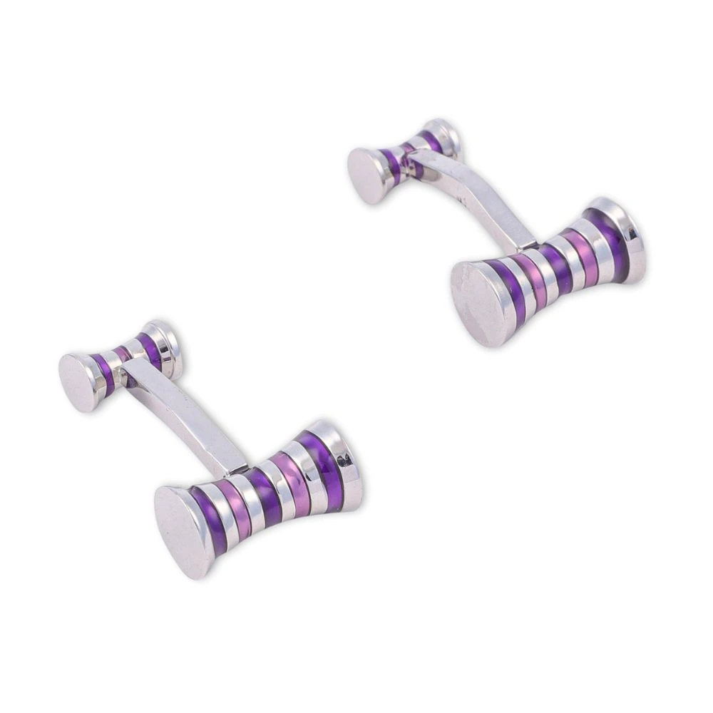 Purple Formal Brass Cufflinks for Men
