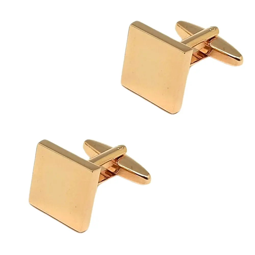 Rose Gold Formal Brass Cufflinks for Men
