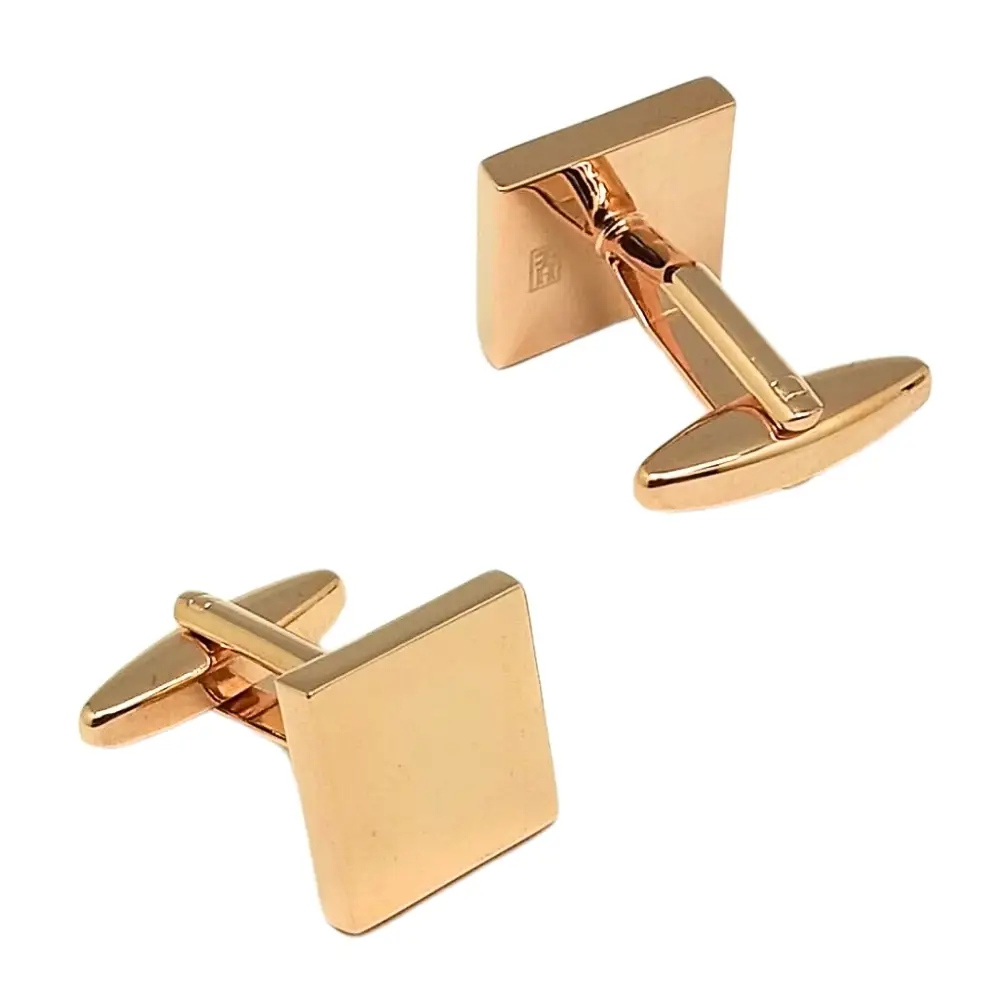 Rose Gold Formal Brass Cufflinks for Men