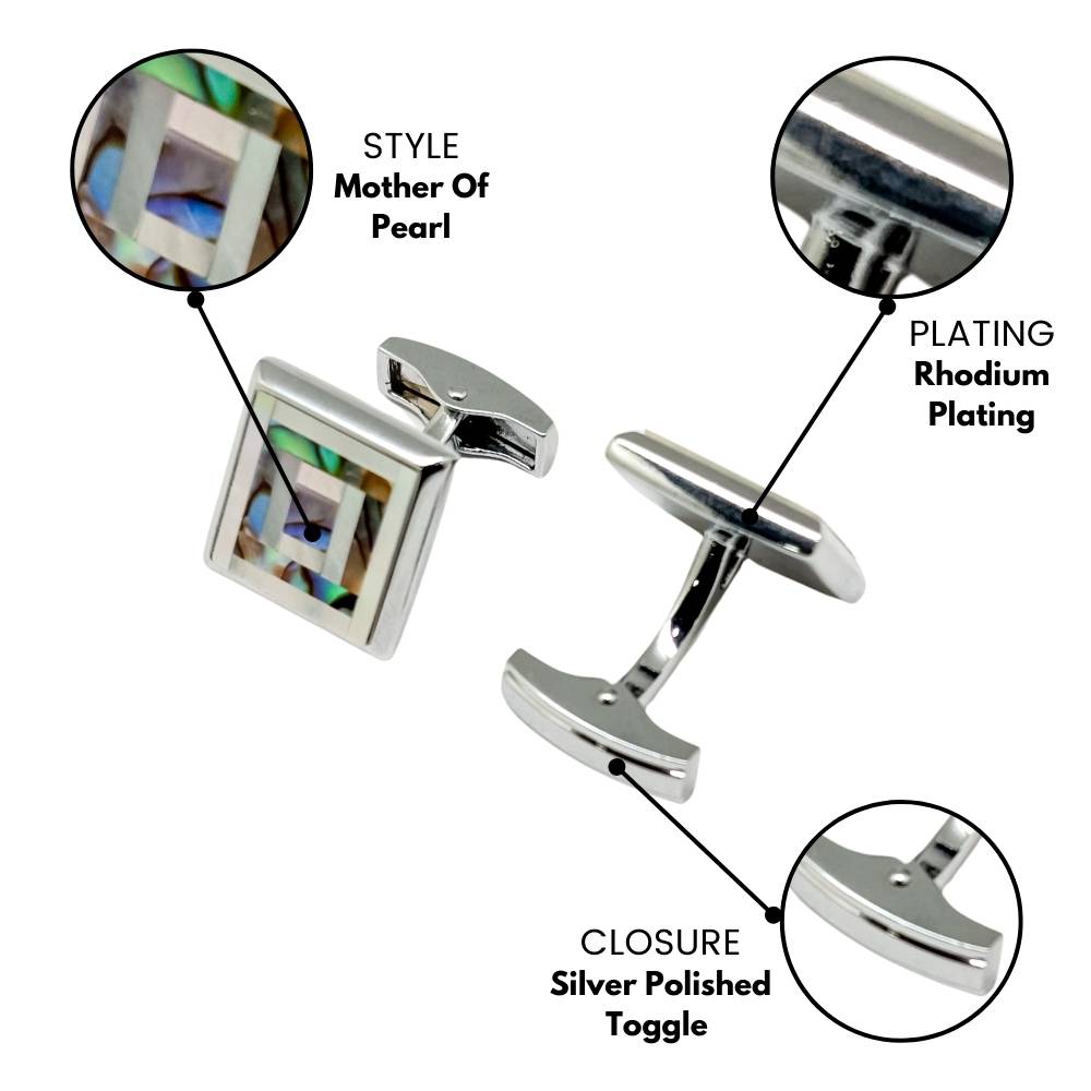 Multi Mother of Pearl Cufflinks for Men