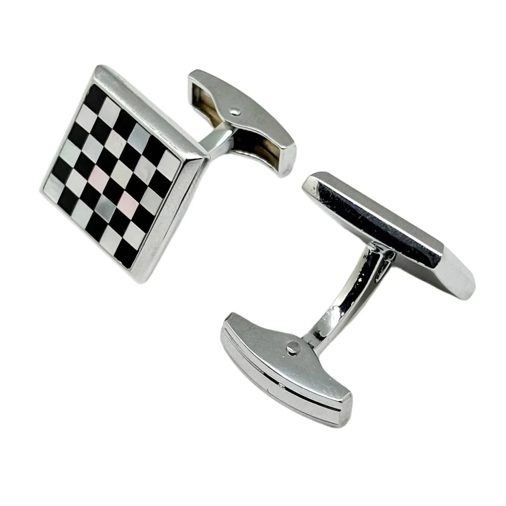 Silver Mother of Pearl Cufflinks for Men