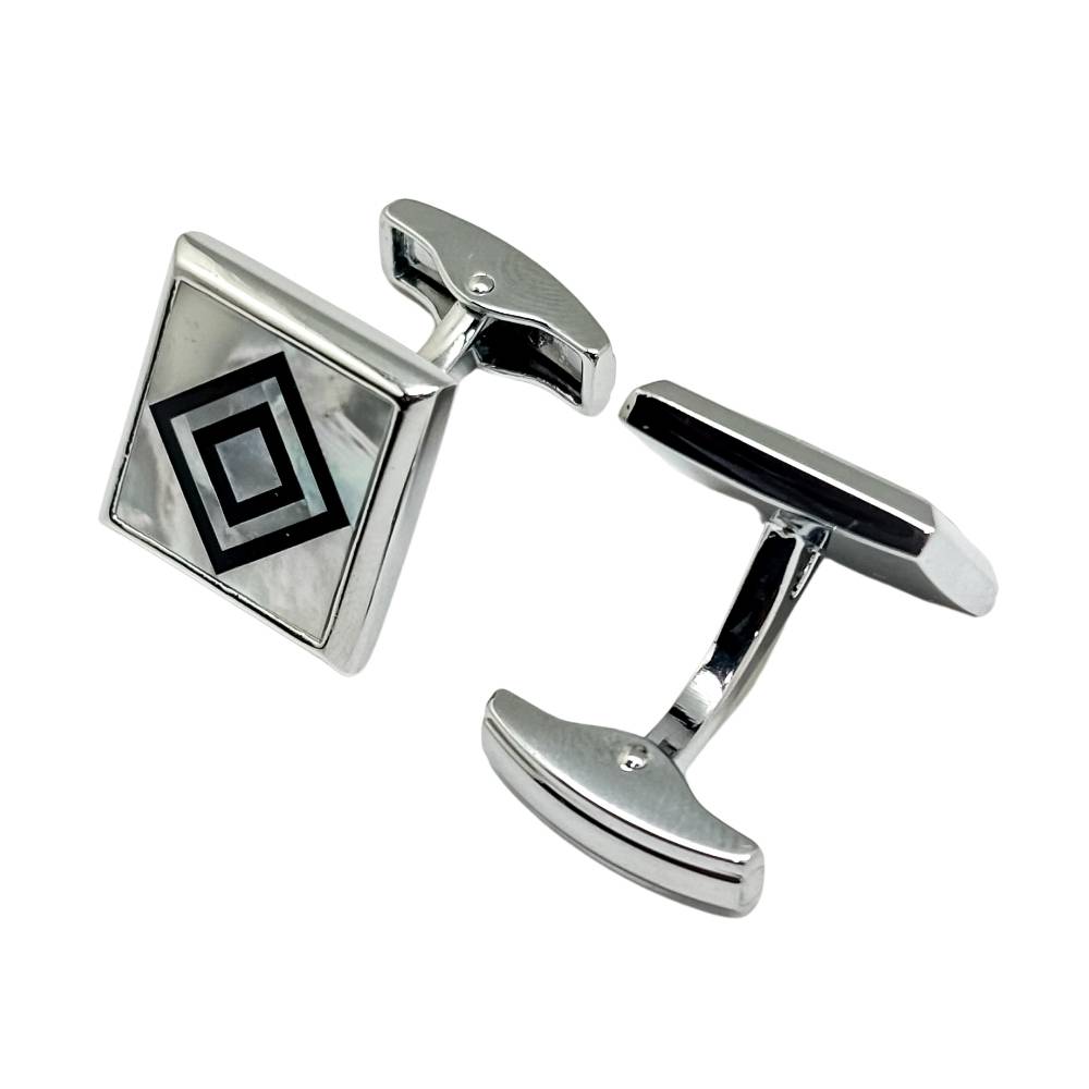 White Mother of Pearl Cufflinks for Men