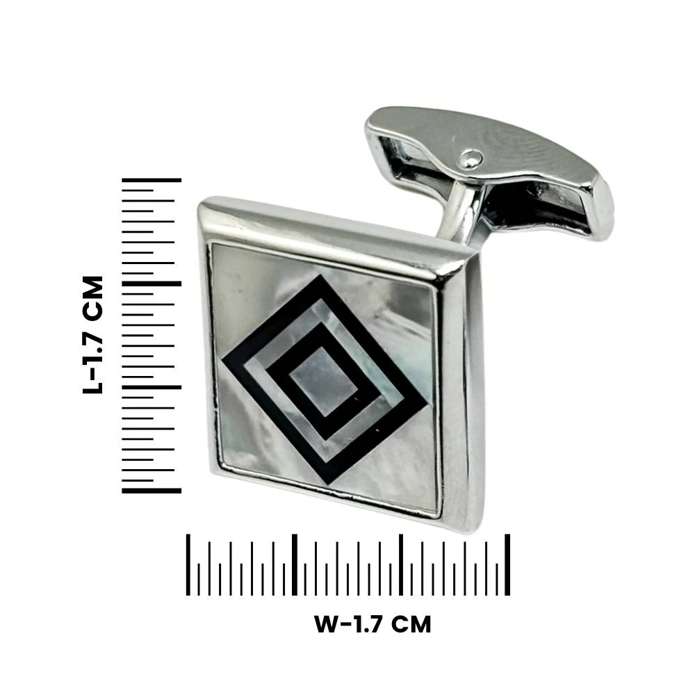 White Mother of Pearl Cufflinks for Men